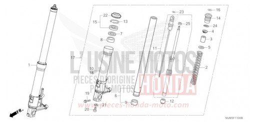 FRONT FORK VFR800FH de 2017